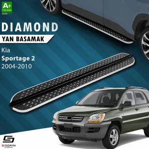 Kia Sportage 2004-2010 (KM) uyumlu 2 Diamond Krom Yan Basamak 173 Cm 2004-2010 modelleri Oto Aksesuar Shop'de. Kaliteli malzeme, hızlı kargo ve güvenli