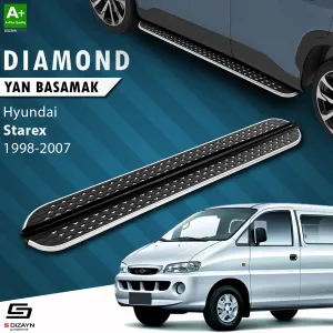 S-Dizayn Hyundai H-1 Starex Diamond Krom Yan Basamak 193 Cm 1998-2007 thumb 1