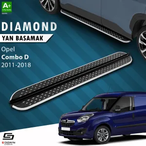 S-Dizayn Opel Combo D Diamond Krom Yan Basamak 193 Cm 2011-2018 thumb 1