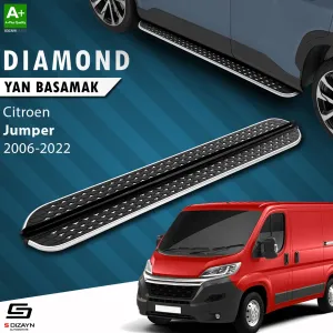 Citroen Jumper 3 Kısa Şase Diamond Krom Yan Basamak 203 Cm 2006-2022 A+ Kalite