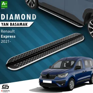 S-Dizayn Renault Express Diamond Krom Yan Basamak 203 Cm 2021 Üzeri thumb 1