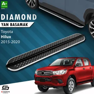 S-Dizayn Toyota Hilux 8 Diamond Krom Yan Basamak 203 Cm 2015-2020 thumb 1