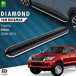 S-Dizayn Toyota Hilux 7 Diamond Krom Yan Basamak 203 Cm 2006-2015 thumb 1