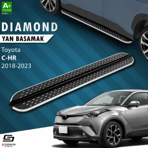 Toyota C-HR 2016-2023 (AX10) uyumlu Diamond Krom Yan Basamak 173 Cm 2018-2023 modelleri Oto Aksesuar Shop'de. Kaliteli malzeme, hızlı kargo ve güvenli