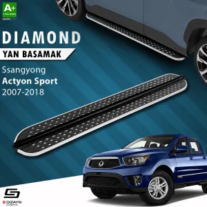 Ssangyong Actyon Sports Diamond Krom Yan Basamak 203 Cm 2007-2018 A+ Kalite