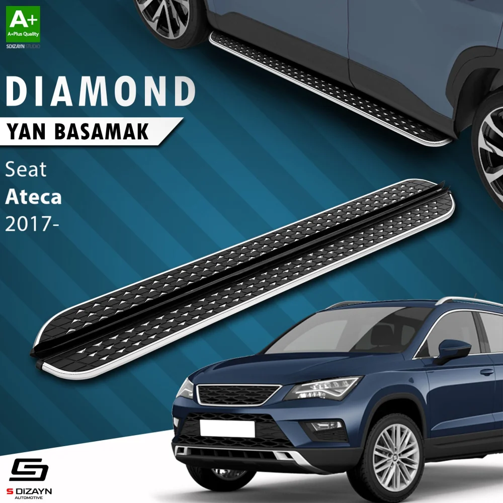 S-Dizayn Seat Ateca Diamond Krom Yan Basamak 173 Cm 2017 Üzeri