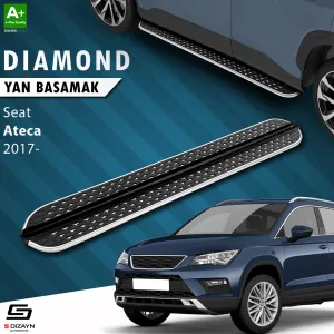 Seat Ateca 2017-Günümüz uyumlu Diamond Krom Yan Basamak 173 Cm 2017 Üzeri modelleri Oto Aksesuar Shop'de. Kaliteli malzeme, hızlı kargo ve güvenli alışverişle