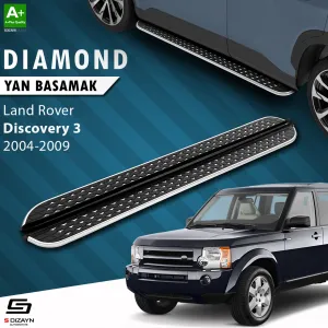 S-Dizayn Land Rover Discovery 3 Diamond Krom Yan Basamak 193 Cm 2004-2009 thumb 1