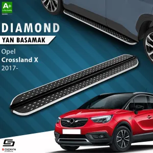 Opel Crossland 2017-2020 (Crossland X) uyumlu X Diamond Krom Yan Basamak 173 Cm 2017 Üzeri modelleri Oto Aksesuar Shop'de. Kaliteli malzeme, hızlı kargo ve