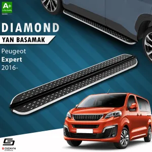 Peugeot Expert 3 Kısa Şase Diamond Krom Yan Basamak 213 Cm 2016 Üzeri