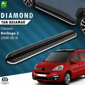 Citroen Berlingo 2008-2018 (B9) uyumlu 2 Diamond Krom Yan Basamak 193 Cm 2008-2018 modelleri Oto Aksesuar Shop'de. Kaliteli malzeme, hızlı kargo ve güvenli