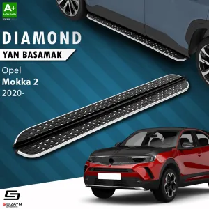 Opel Mokka 2020-Günümüz (B) uyumlu 2 Diamond Krom Yan Basamak 173 Cm 2020 Üzeri modelleri Oto Aksesuar Shop'de. Kaliteli malzeme, hızlı kargo ve güvenli