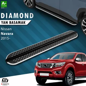 Nissan Navara 3 Diamond Krom Yan Basamak 203 Cm 2015-2021 A+ Kalite