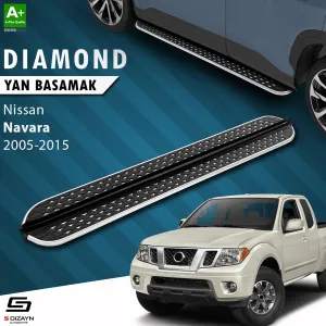 S-Dizayn Nissan Navara 2 Diamond Krom Yan Basamak 203 Cm 2005-2015 thumb 1