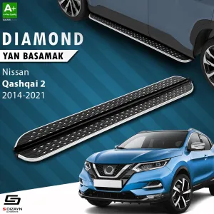 Nissan Qashqai 2013-2021 (J11) uyumlu 2 Diamond Krom Yan Basamak 173 Cm 2014-2021 modelleri Oto Aksesuar Shop'de. Kaliteli malzeme, hızlı kargo ve güvenli