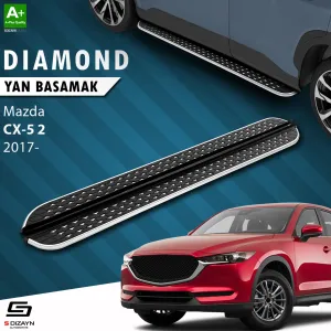 Mazda CX-5 2017-Günümüz (KF) uyumlu 2 Diamond Krom Yan Basamak 183 Cm 2017 Üzeri modelleri Oto Aksesuar Shop'de. Kaliteli malzeme, hızlı kargo ve güvenli