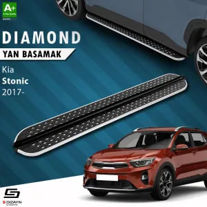 S-Dizayn Kia Stonic Diamond Krom Yan Basamak 173 Cm 2017 Üzeri thumb 1