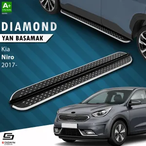 S-Dizayn Kia Niro Diamond Krom Yan Basamak 183 Cm 2017 Üzeri thumb 1