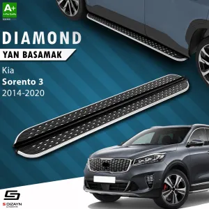 Kia Sorento 2014-2020 (UM) uyumlu 3 Diamond Krom Yan Basamak 183 Cm 2014-2020 modelleri Oto Aksesuar Shop'de. Kaliteli malzeme, hızlı kargo ve güvenli