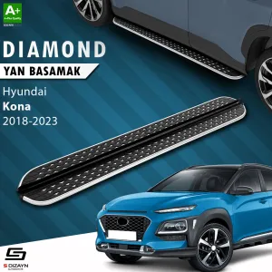 S-Dizayn Hyundai Kona Diamond Krom Yan Basamak 173 Cm 2018-2023 thumb 1
