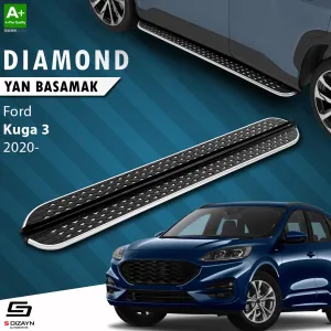 Ford Kuga 2019-Günümüz (CX482) uyumlu 3 Diamond Krom Yan Basamak 183 Cm 2020 Üzeri modelleri Oto Aksesuar Shop'de. Kaliteli malzeme, hızlı kargo ve güvenli