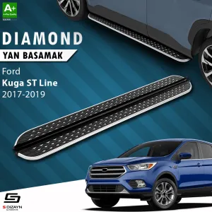 Ford Kuga 2012-2019 (C520) uyumlu 2 ST-Line Diamond Krom Yan Basamak 183 Cm 2017-2019 modelleri Oto Aksesuar Shop'de. Kaliteli malzeme, hızlı kargo ve güvenli