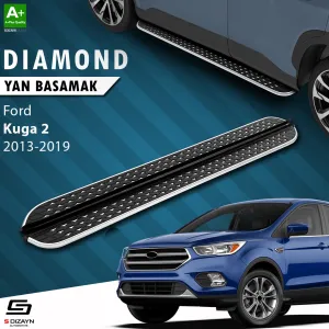 Ford Kuga 2012-2019 (C520) uyumlu 2 Diamond Krom Yan Basamak 183 Cm 2013-2019 modelleri Oto Aksesuar Shop'de. Kaliteli malzeme, hızlı kargo ve güvenli