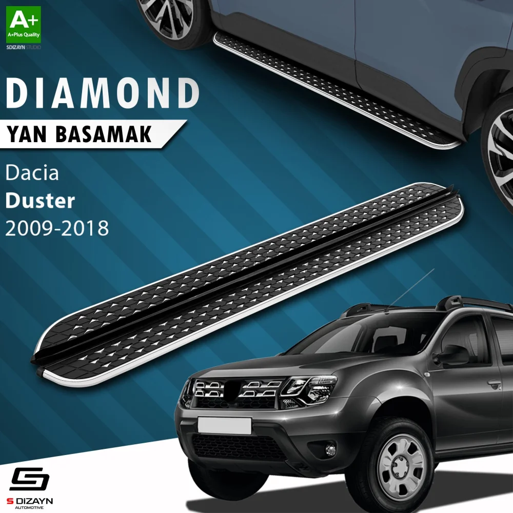 S-Dizayn Dacia Duster Diamond Krom Yan Basamak 173 Cm 2009-2018