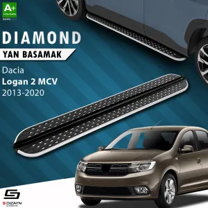 Dacia Logan 2012-2020 (L52) uyumlu 2 MCV Diamond Krom Yan Basamak 183 Cm 2013-2020 modelleri Oto Aksesuar Shop'de. Kaliteli malzeme, hızlı kargo ve güvenli