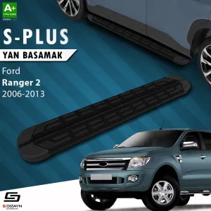 S-Dizayn Ford Ranger 2 S-Plus Siyah Yan Basamak 193 Cm 2006-2013 thumb 1