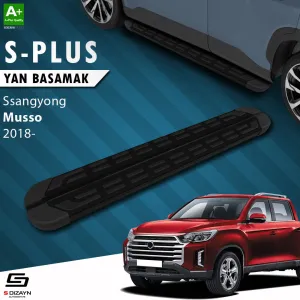 Ssangyong Musso S-Plus Siyah Yan Basamak 203 Cm 2018 Üzeri