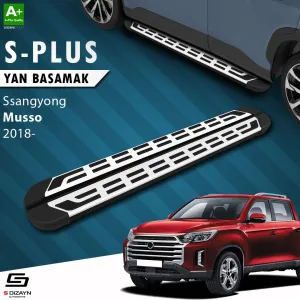 S-Dizayn Ssangyong Musso S-Plus Gri Yan Basamak 203 Cm 2018 Üzeri thumb 1