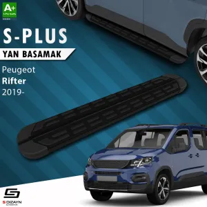 S-Dizayn Peugeot Rifter S-Plus Siyah Yan Basamak 203 Cm 2019 Üzeri thumb 1