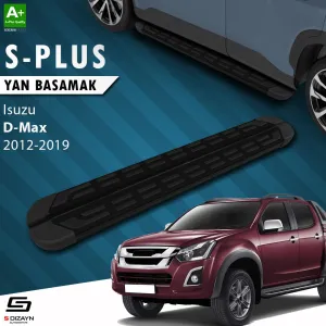 S-Dizayn Isuzu D-Max 2 S-Plus Siyah Yan Basamak 203 Cm 2012-2019 thumb 1