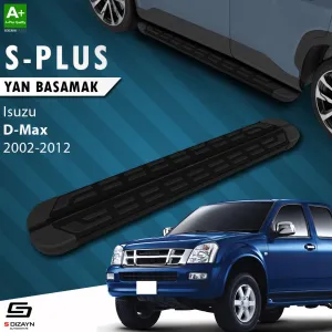 S-Dizayn Isuzu D-Max S-Plus Siyah Yan Basamak 203 Cm 2002-2012 thumb 1