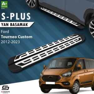 S-Dizayn Ford Tourneo Custom Kısa Şase S-Plus Gri Yan Basamak 203 Cm 2012-2023 thumb 1