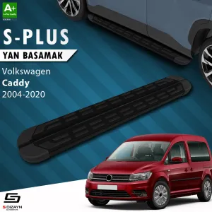 S-Dizayn VW Caddy 3 S-Plus Siyah Yan Basamak 193 Cm 2004-2020 thumb 1