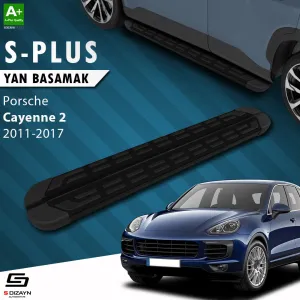 Porsche Cayenne 2010-2017 (92A) uyumlu 2 S-Plus Siyah Yan Basamak 193 Cm Etekli 2011-2017 modelleri Oto Aksesuar Shop'de. Kaliteli malzeme, hızlı kargo ve