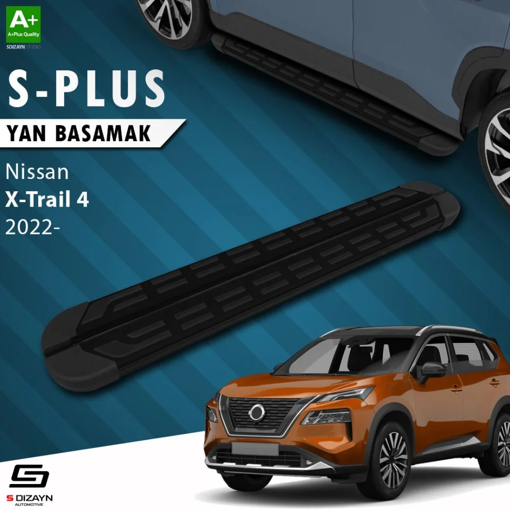 Nissan X-Trail T33 S-Plus Siyah Yan Basamak 183 Cm 2022 Üzeri