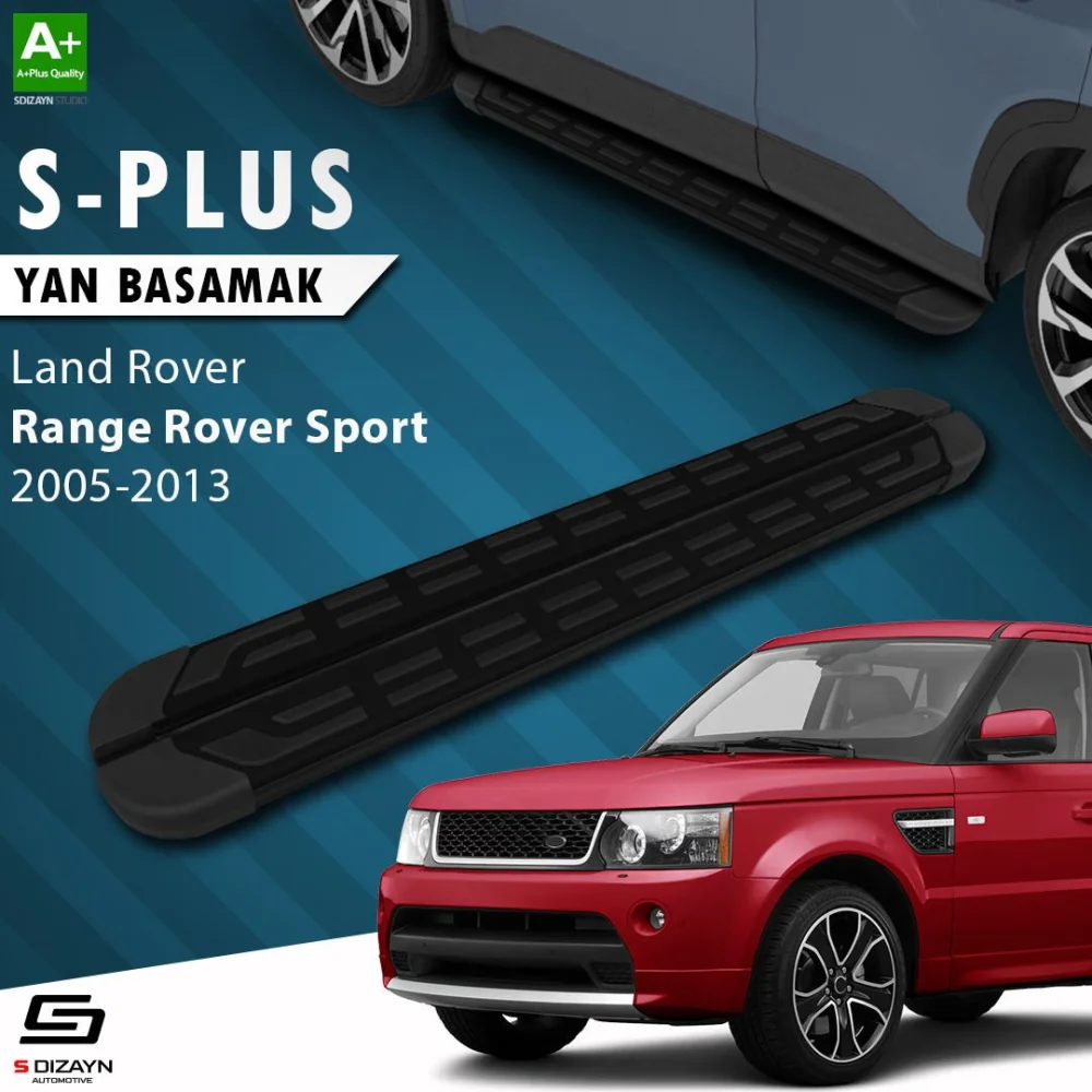 S-Dizayn Land Rover Range Rover Sport S-Plus Siyah Yan Basamak 183 Cm 2005-2013