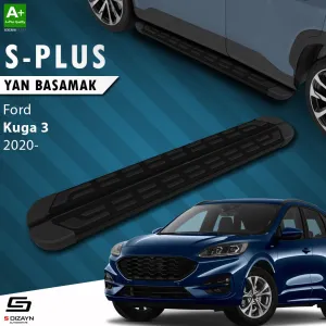 S-Dizayn Ford Kuga 3 S-Plus Siyah Yan Basamak 183 Cm 2020 Üzeri thumb 1