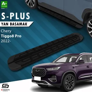 S-Dizayn Chery Tiggo8 Pro S-Plus Siyah Yan Basamak 183 Cm Etekli 2022 Üzeri thumb 1