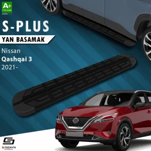Nissan Qashqai 2021-Günümüz (J12) uyumlu 3 S-Plus Siyah Yan Basamak 173 Cm Etekli 2021 Üzeri modelleri Oto Aksesuar Shop'de. Kaliteli malzeme, hızlı kargo ve