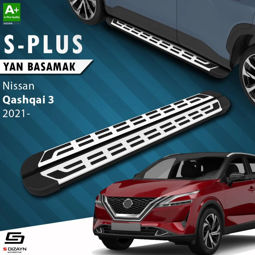 S-Dizayn Nissan Qashqai 3 S-Plus Gri Yan Basamak 173 Cm Etekli 2021 Üzeri