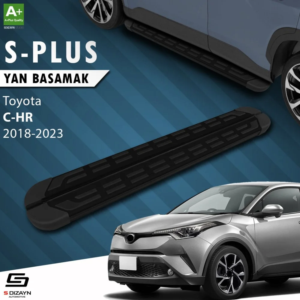 S-Dizayn Toyota C-HR S-Plus Siyah Yan Basamak 173 Cm 2016-2023