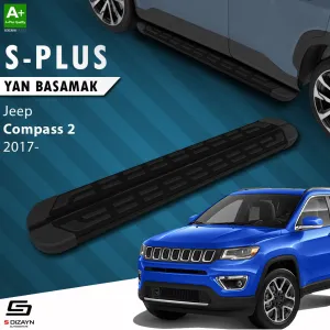 Jeep Compass 2017-Günümüz (MP) uyumlu 2 S-Plus Siyah Yan Basamak 173 Cm Etekli 2017 Üzeri modelleri Oto Aksesuar Shop'de. Kaliteli malzeme, hızlı kargo ve