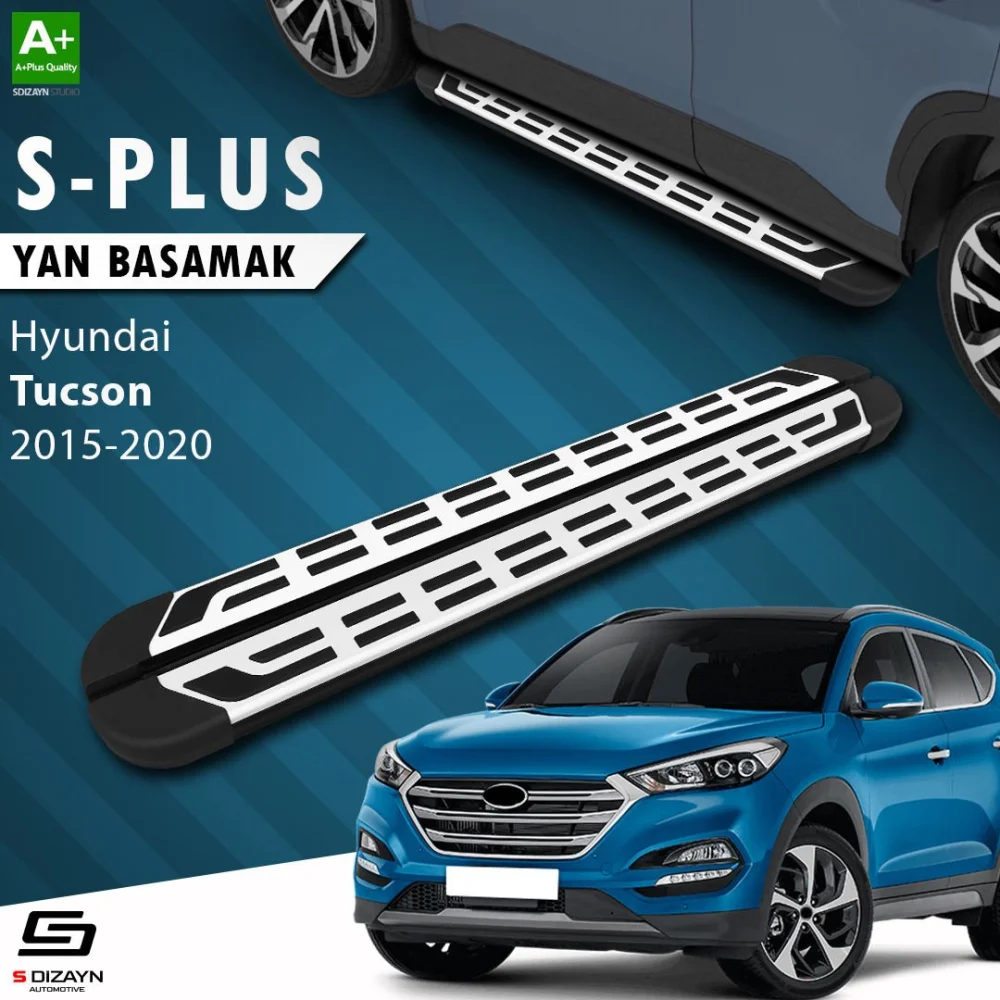 S-Dizayn Hyundai Tucson 3 S-Plus Gri Yan Basamak 173 Cm 2015-2020