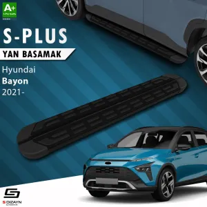 Hyundai Bayon 2021-Günümüz (BC3 CUV) uyumlu S-Plus Siyah Yan Basamak 173 Cm 2021-2024 modelleri Oto Aksesuar Shop'de. Kaliteli malzeme, hızlı kargo ve güvenli