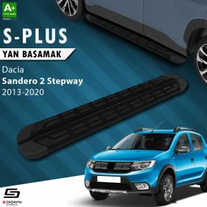 Dacia Sandero 2012-2020 (B52) uyumlu 2 Stepway S-Plus Siyah Yan Basamak 173 Cm 2013-2020 modelleri Oto Aksesuar Shop'de. Kaliteli malzeme, hızlı kargo ve