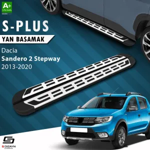 Dacia Sandero 2012-2020 (B52) uyumlu 2 Stepway S-Plus Gri Yan Basamak 173 Cm 2013-2020 modelleri Oto Aksesuar Shop'de. Kaliteli malzeme, hızlı kargo ve güvenli